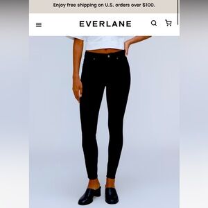 Everlane - Mid Rise Skinny Jean Black Size 27 (fits like 26)
